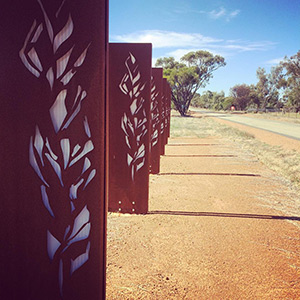 Town entrance artwork in Beverley, Western Australia