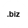 dot biz domain name circle advertisement