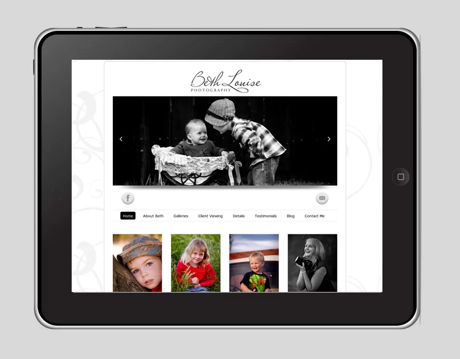 Beth Louise Photography Website Preview
