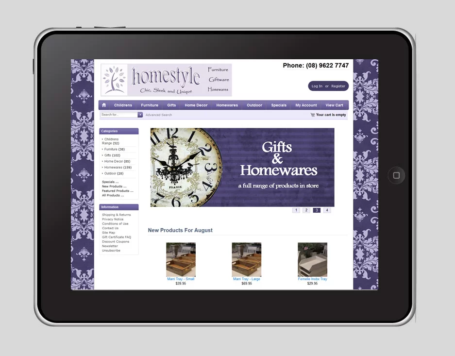 Homestyle Chic Website Preview