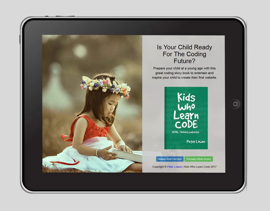Kids Who Learn Code Website Preview
