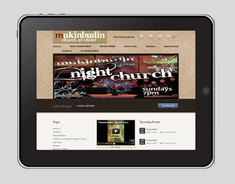 Mukinbudin Church Website Preview