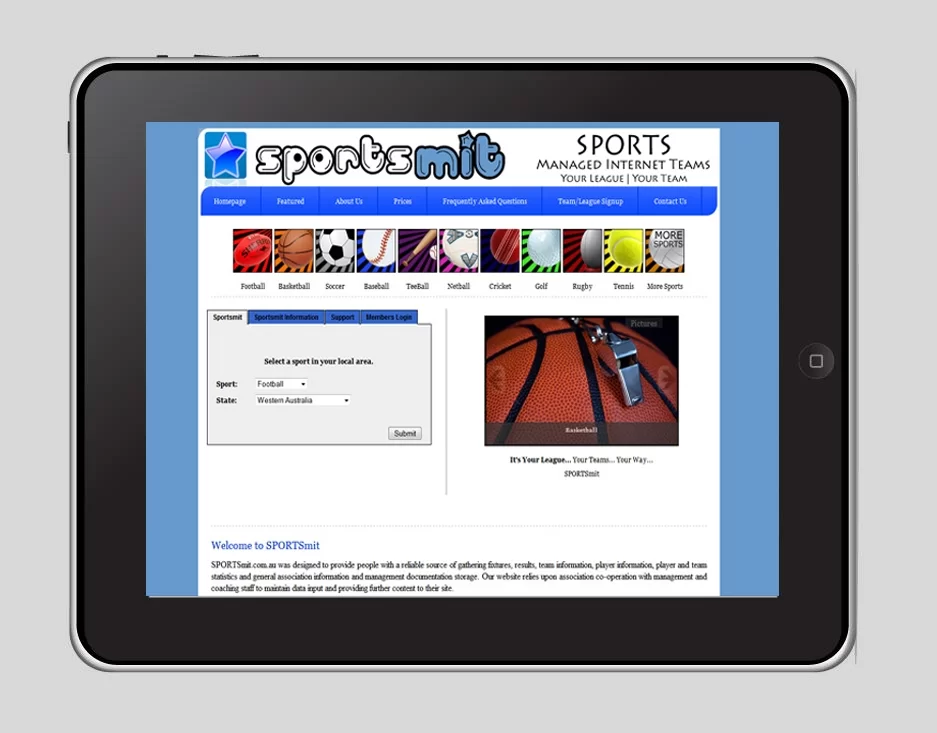 Sportsmit Website Preview