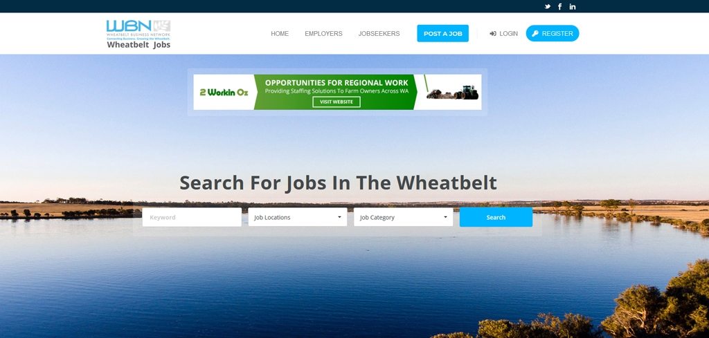 Wheatbelt Jobs Website Preview