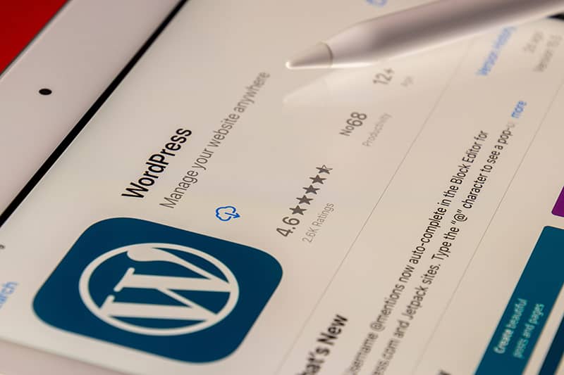 The WordPress installation screen from a web hosting panel