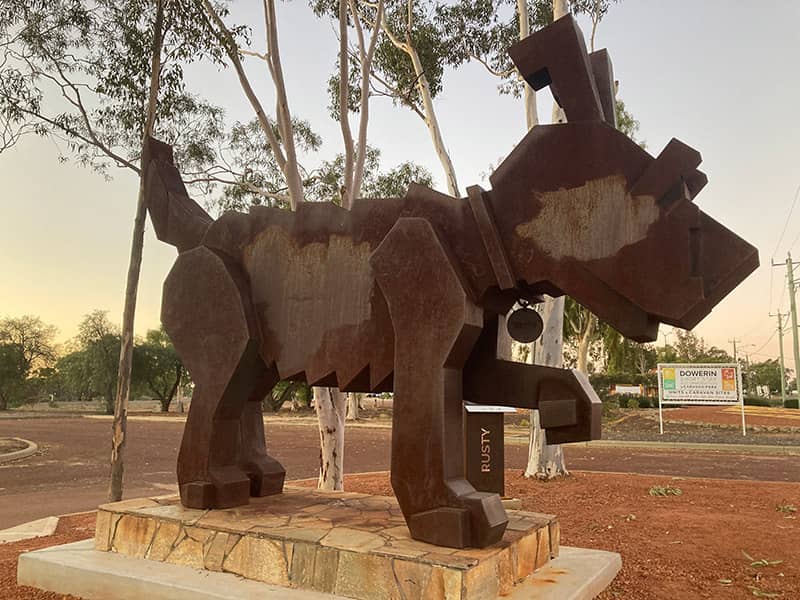 Rusty Dog in Dowerin, Western Australia