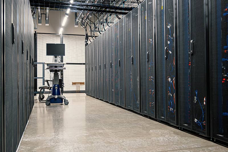 Web hosting racks in a data centre in Australia