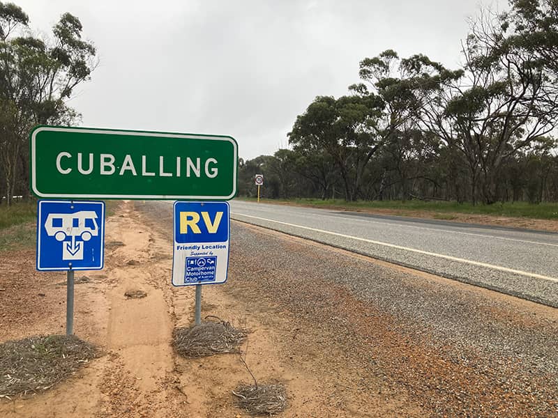 Cuballing Town Sign