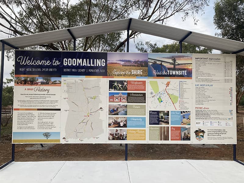 Welcome to Goomalling visitors board