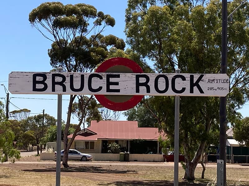 Bruce Rock Train Town Sign
