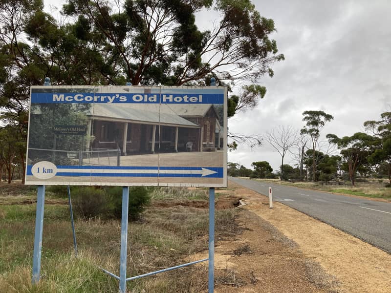 mccorrys old hotel sign